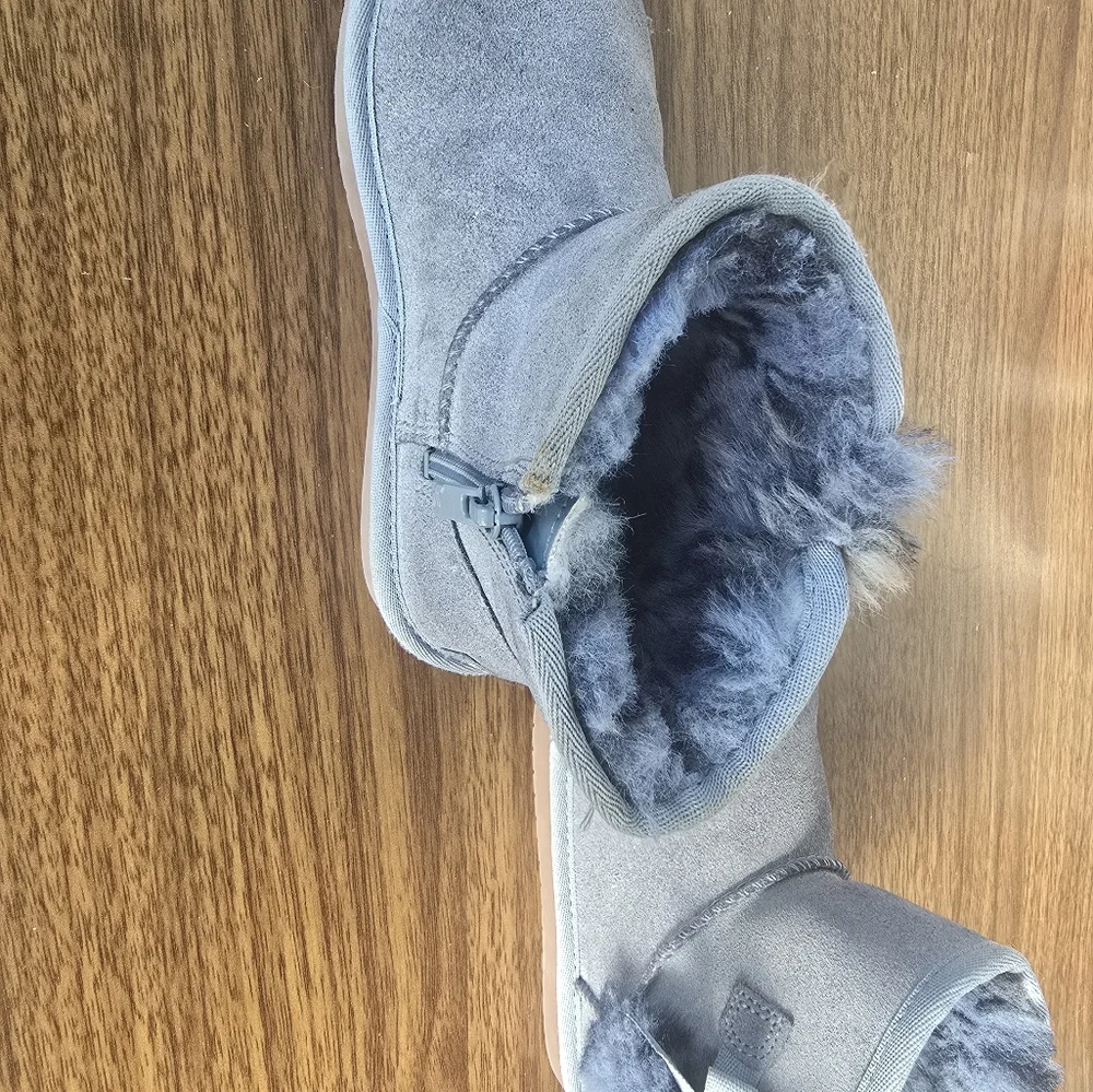 Cozy Gray /BLUE Kids Boots